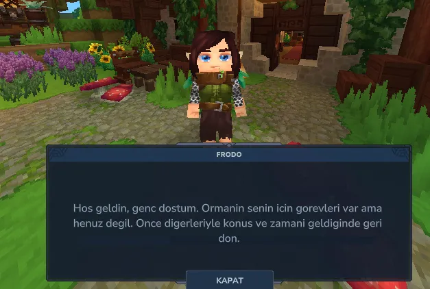 RPG Survival NPC sistemi dunya anlatimi ve market erisimi